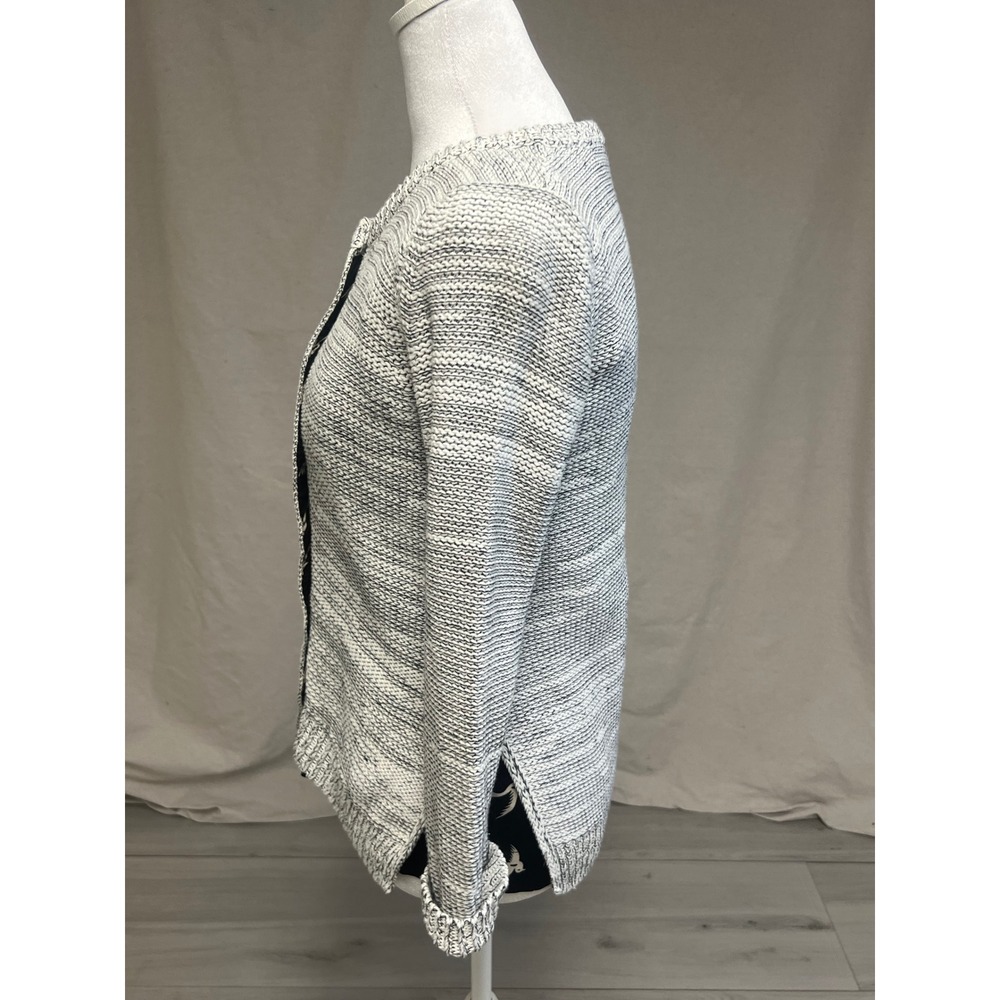 Field Flower Anthropologie Cardigan Sweater Grey Space Dye Sz S Boho Cottagecore - Picture 3 of 9